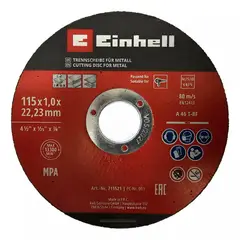KWB - Kit Pack 10 Discos De Corte Para Metal 115 X 1mm Einhell