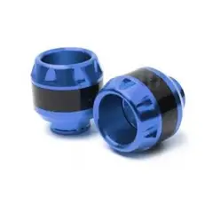 GENERICO - Topes de caida Moto Topes de rueda moto Universal Azul