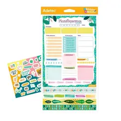ADETEC - Planificador diario washing tape y stickers 22x15cm