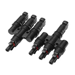 SOLIOT - Conector Mc4 Triple (3 En 1) Par Macho/hembra Panel Solar
