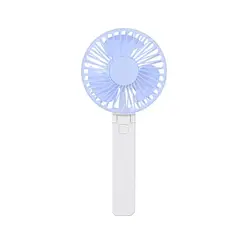 ATURE - Ventilador De Mano Escritorio Recargable Plegable Portátil Azul