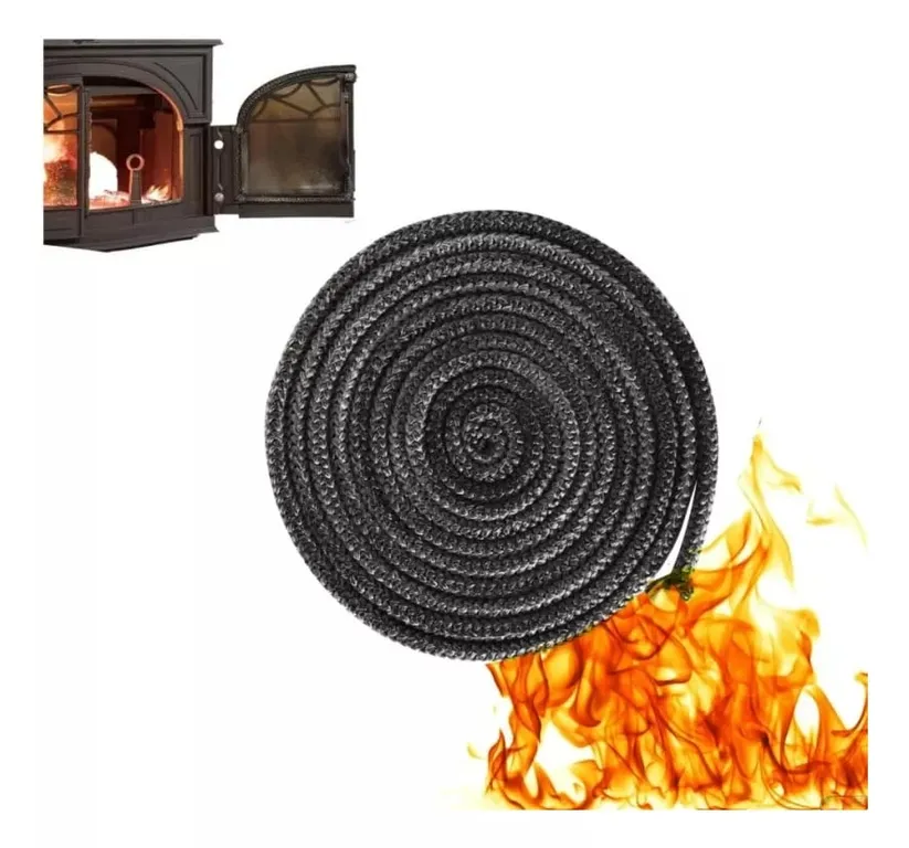 Cordón Fibra Vidrio Para Puerta Estufa Combustion