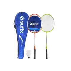 GENERICO - Pack Badminton 4 Raquetas + 2 Plumillas + Red