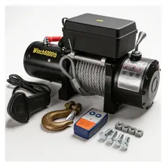 GENERICO - Winche Electrico 6000lbs Con Control Remoto Inalambrico 12v