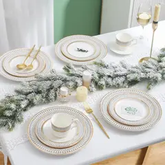 SANTU HOME & DECO - Set 36 Cubiertos Acero Inoxidable Ensalada y Postres