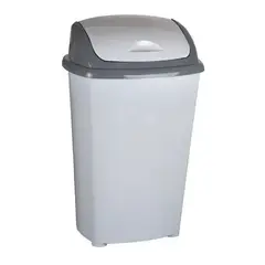 GENERICO - Basurero Plástico Baño Cocina 30 Litros Tapa Vaivén