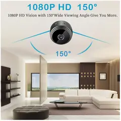 GENERICO - Mini Cámara De Seguridad A9 Con Imán Integrado Con Wifi 1080P Inalámbrica