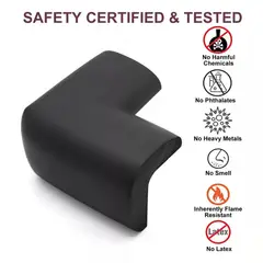 GENERICO - Cinta Protector Niños 2m Bordes Mesas Muebles + 5 Esquineros