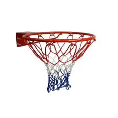 GENERICO - Aro Basketball Medida 45cm Fijo Malla Pernos Blue