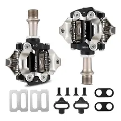 WEST BIKING - Pedales con Calas Anclaje Spd Westbiking Para Mtb - Negro