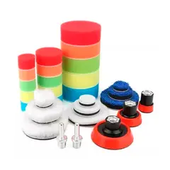 GENERICO - Kit De 29 Piezas Esponjas Para Pulir Auto