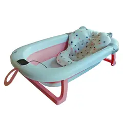 COBABY - Bañera plegable rosa con hamaca y termometro