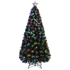 ARTIHOGAR - Arbol de Navidad 180 CM con Luces Led Colores Canadá Verde