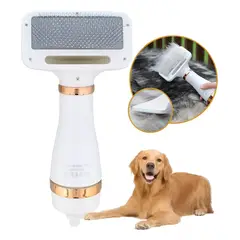 GENERICO - Cepillo Perros Peine Secador De Pelo 2 En 1 Gatos Mascotas