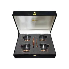 PERFECT CLASS - Set 4 Tazas Oslo de Cobre -
