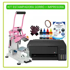 GENERICO - Estampadora Profesional de gorro HOBY PRESS + Impresora 013 OCM