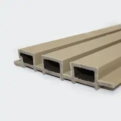 QRUBBER - Revestimiento Pared Wall Panel Tabla WPC Marfil