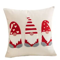 GENERICO - Pack 6 Funda Para Cojín Navidad 45x45 Duendes