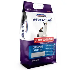 AMERICA LITTER - Arena Ultra Scooping Sin Aroma 15Kg