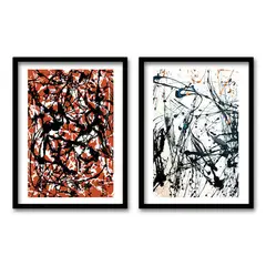 RETELA - Cuadro Duo Full - Negro - 50x35 cm