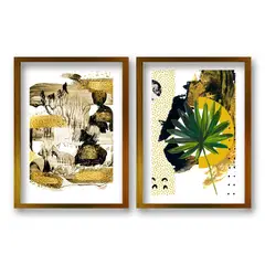 RETELA - Cuadro Duo Gold - Dorado - 40x30 cm