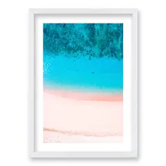 RETELA - Cuadro Mar Rosa - Blanco - 70x50 cm