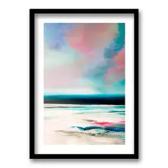 RETELA - Cuadro Atardecer - Negro - 70x50 cm