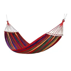 CRUSEC - Hamaca Individual 260 X 80 Cm Resistente Comoda - Roja