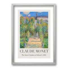 RETELA - Cuadro Claude Monet - Plateado