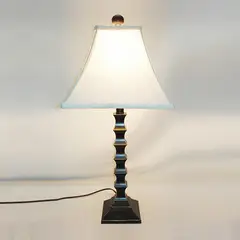 TEMPORA - Lámpara de sobremesa clásica negra envejecida