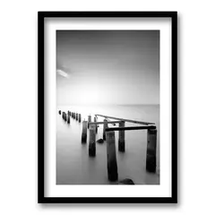 RETELA - Cuadro Agua Negra II - Negro - 70x50 cm