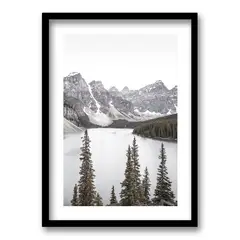 RETELA - Cuadro Refugio Natural 3 - Negro - 70x50 cm