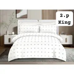 ANGELES DEL HOGAR - Cobertor de Verano Quilt King Blanco