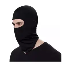GENERICO - Balaclava O Pasamontañas Ekolmac Lycra Negro Secado Rápido