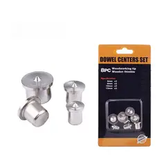 GENERICO - Set 8u Marcador Guía Para Agujero Tarugo Madera Carpintería