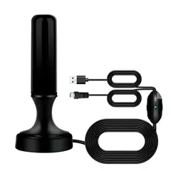 TECNOLAB - Antena de TV Digital Amplificada 5MT 4K Ultra HD / FHD TL590