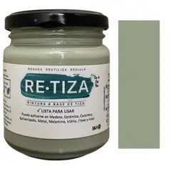 RETIZA - VERDE PISTACHO-OLIVA 250 grs. Pintura Tizada/Vintage base agua mate
