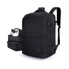 BAGSMART - Mochila Falco 30 L - 40 L Expandible + 3 Organizadores Negro