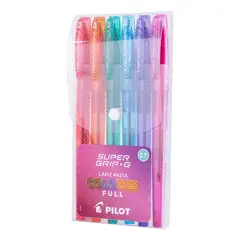 PILOT - Set 6 Lápices Pasta Super Grip G 07mm Full Color
