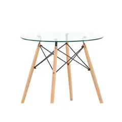 HABITA2 CHILE - Mesa de comedor Eames 80 cm -Vidrio