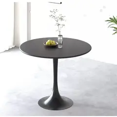 ARTIHOGAR - Mesa Tulip De Luxe 80 cm Diámetro Negro