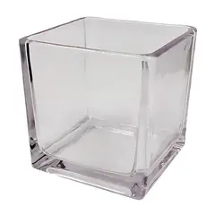 GENERICO - Pecera de Vidrio Cuadrado de 15x15 cm