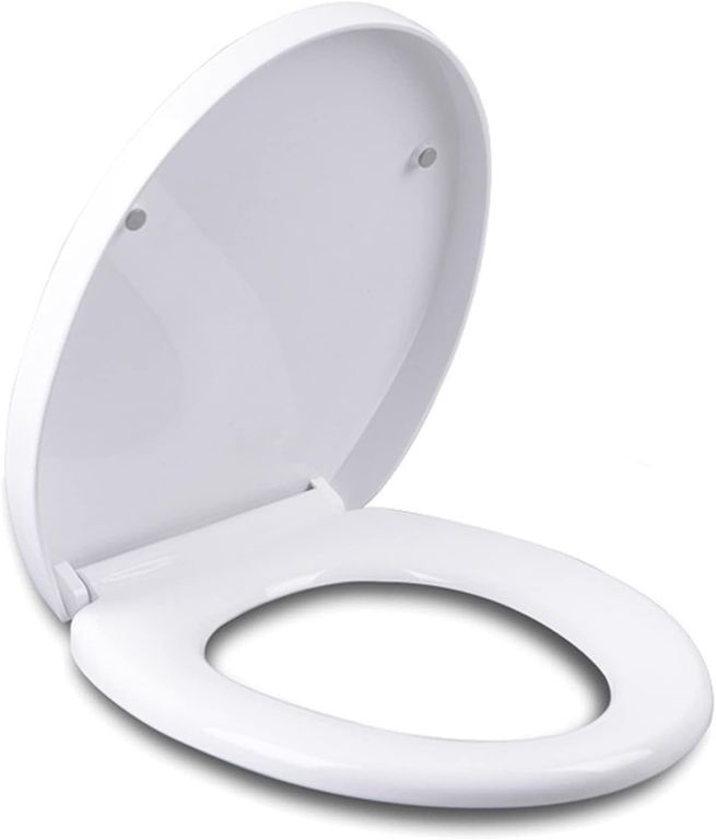 Asiento Y Tapa De Cierre Lento De Wc Blanca Caída Lenta