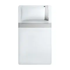 HEBRA - Juego Sabana 300H Guarda Lino Gris King