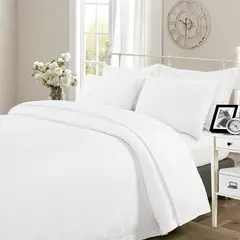 HEBRA - Juego Sabana Broderie Pamplona 1.5P Blanco