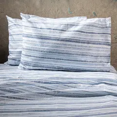 DIB - Sabanas Estampadas 2P Líneas Azul