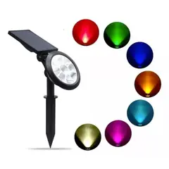 GENERICO - Foco Farol Solar Led Panel Multicolor Rgb Faroles Xl Pro