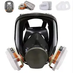 GENERICO - Mascara De Gas Full Face 6800 Con Filtros Respiradores