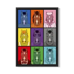 CREANGO - CUADRO POSTER BOJACK HORSEMAN MULTICOLOR 33X43