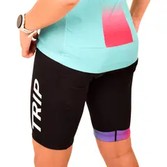 TRIP - CALZA CICLISMO TIRANTES BLACK MUJER - TALLA XL